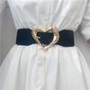 Pu Womens Elegant Wide Waist Belt With Unique Heart Buckle For Fashionable Styles Dress