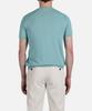 PANICALE Aqua Herringbone Cotton Short Sleeve Knit