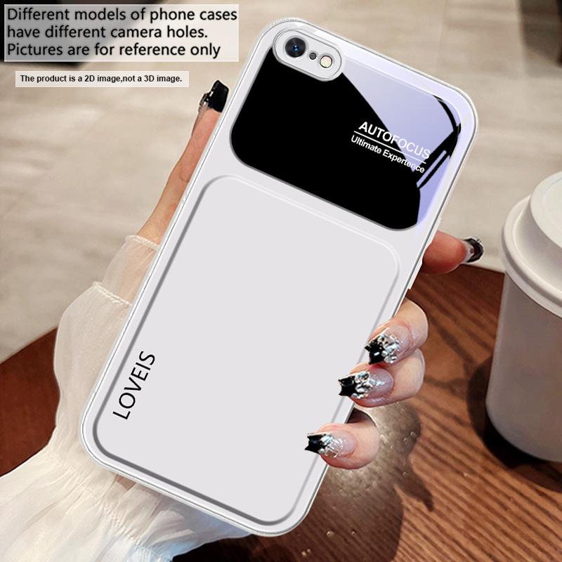 Purple Blue Combination For iPhone 17 Air 16 E 15 14 13 Plus 12 Mini 11 17 Pro Max XR Xs Max 16E 7 8 Tempered Glass Phone Case