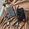 Sturdy Cowhides Lighter Pouch Keychain Stylish Leather Lighter Pouch Keychain Pendant Charm for Everyday Convenience