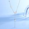 Ins Temperament Luxury S925 Sterling Silver Tassel Butterfly Clavicle Necklace Gifts for Women