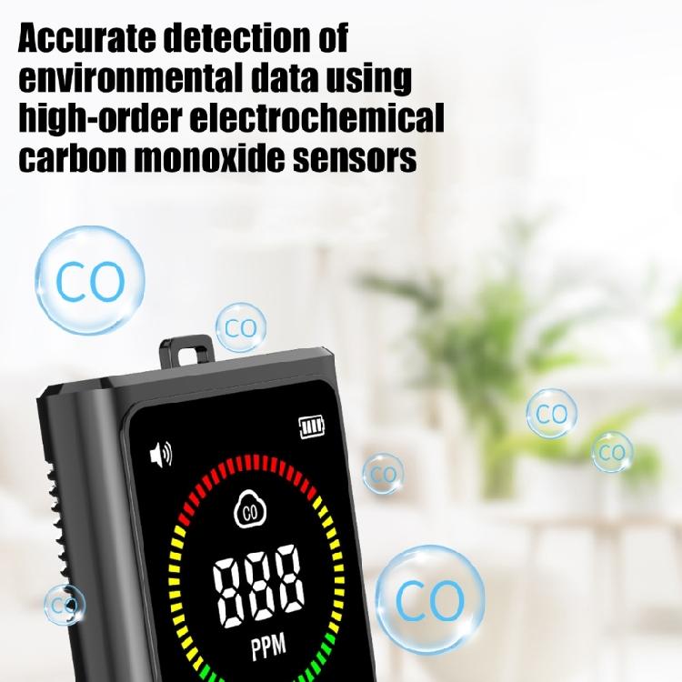 Rechargeable CO Detectors Carbon Monoxide Detectors with Temperature Humidity Sensors CO Tester Carbon Monoxide Meter