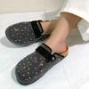 Fashion Women's Closed Toe Cork Clogs Shoes Summer New Flat Slides Shoes for Women Outdoor Plus Size 45 Casual Women's Slippers