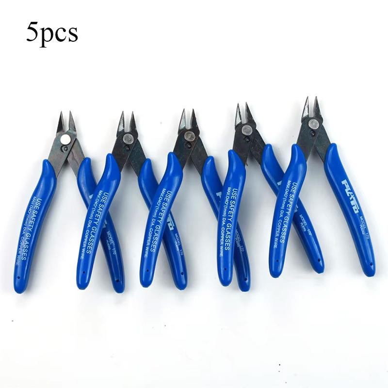 1/3/5pcs 170 Electronic Diagonal Pliers Carbon Steel Pliers Side Cutting Nippers Wire Cutter 3D Printer Parts Hand Tools