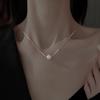 Stylish Charming 925 Sterling Silver Necklace High Quality Hypoallergenic Silver Plated Pearl Pendant Necklace for Women