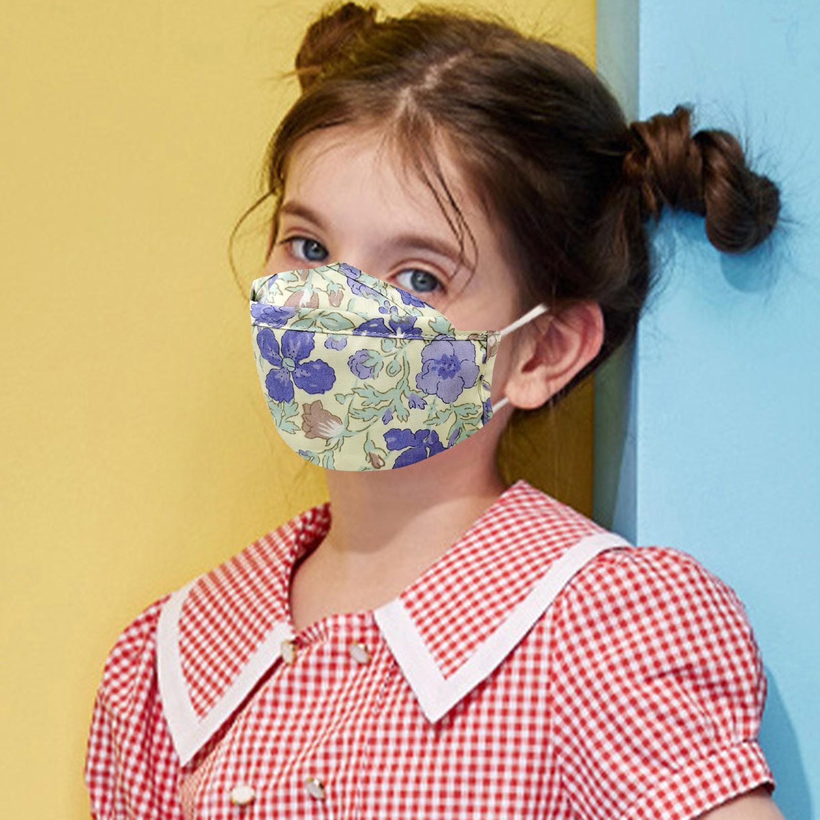 

Детская хлопковая маска для лица многоразовая теплая ветрозащитная типа рыбка