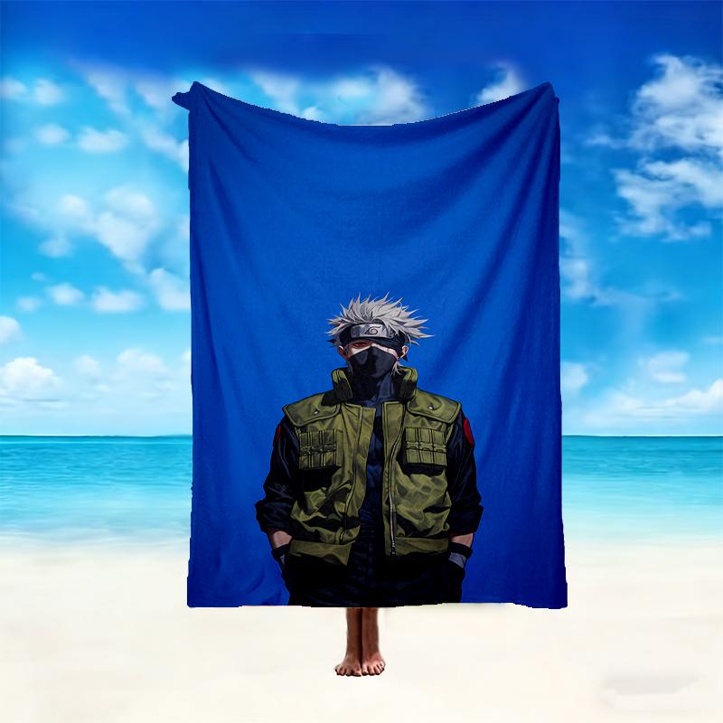 1pc Comfortable Home Print Throw Blanket, Naruto Blanket For Bed and Sofa Use, Special Present For Family
