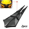 2Pcs Black Cars Auto Vehicle Tuning Air Flow Intake Scoop Bonnet Vent Cover Hood Trim Decoration Exterior Accessories Universal