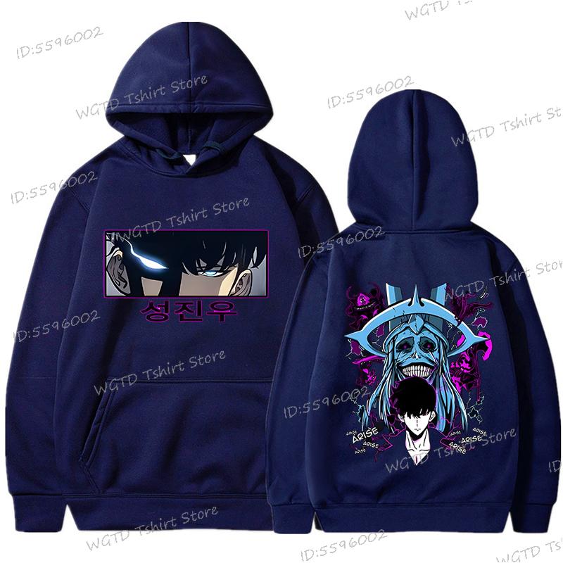 Anime Solo Leveling Sung Jinwoo Men's Hoodies Clothing Unisex Harajuku Streetwear High Quality Anime Solo Leveling Sweatshirts