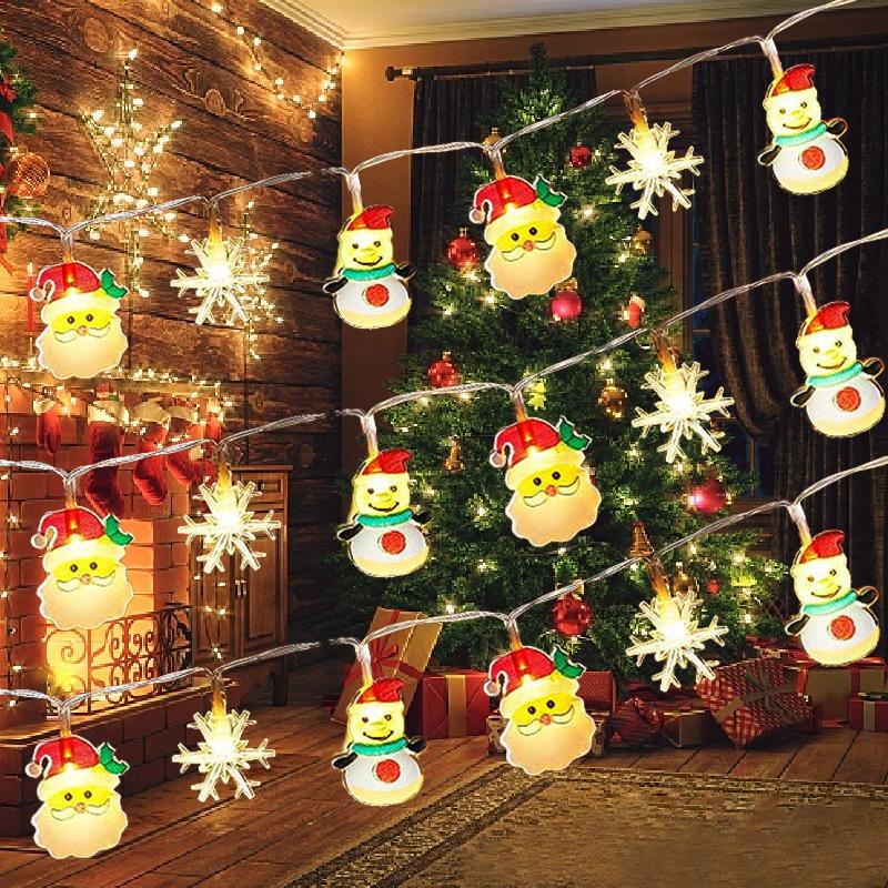 Christmas Tree LED String Light 1.5M 10LED Xmas Hanging Lamp Fairy Light Garland Home Decoration Ornament 2025 New Year Gifts