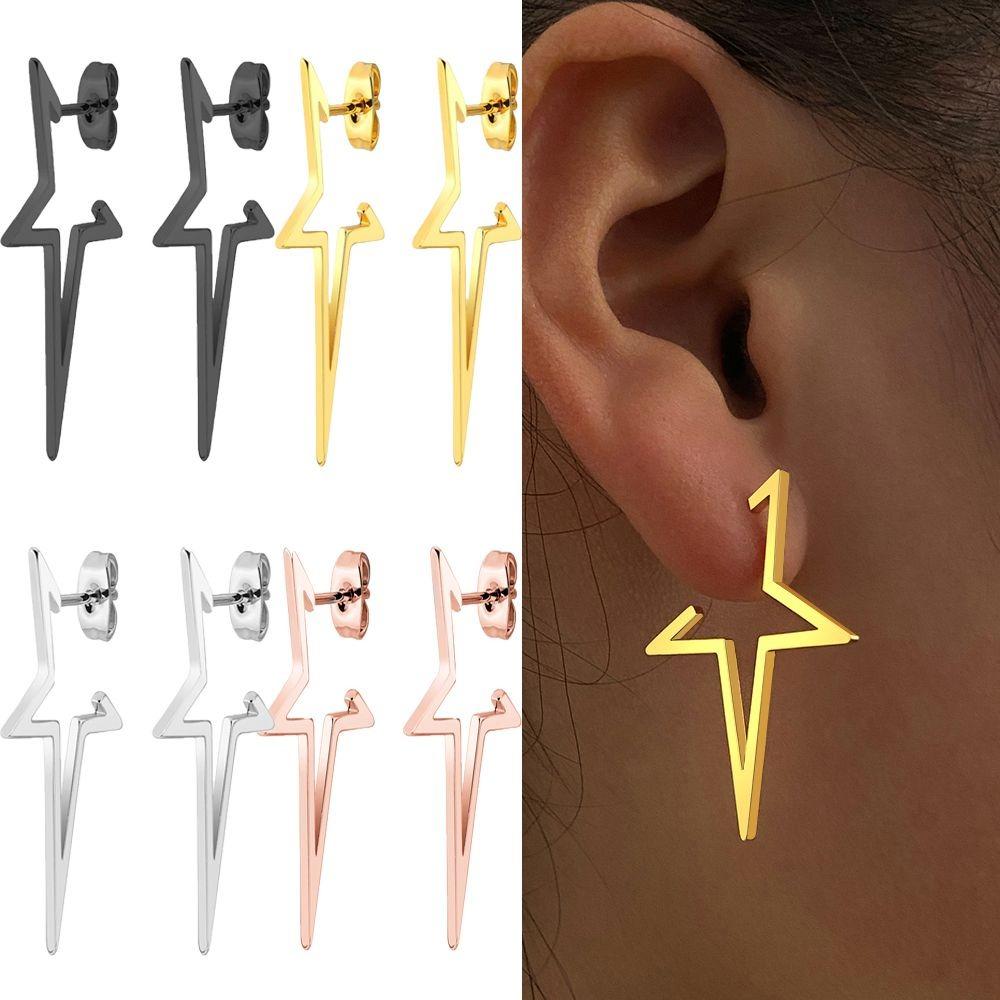 Stainless Steel Earrings Gothic Ear Studs Fashion Stud Earrings  Girl