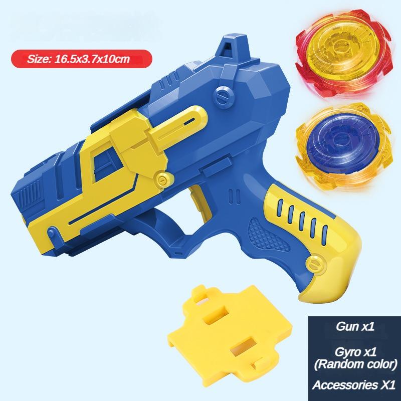 Glowing Gyro-launching Pistol Funny Long-lasting Dual Mode Flashing Spinning Top Outdoor Play With Friends Toys for Boy Gifts