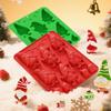Silicone Mold Aromatherapy Santa Claus Candle Resin Gypsum Clay for Christmas Handmade DIY Party Decor Resuable Craft Mould