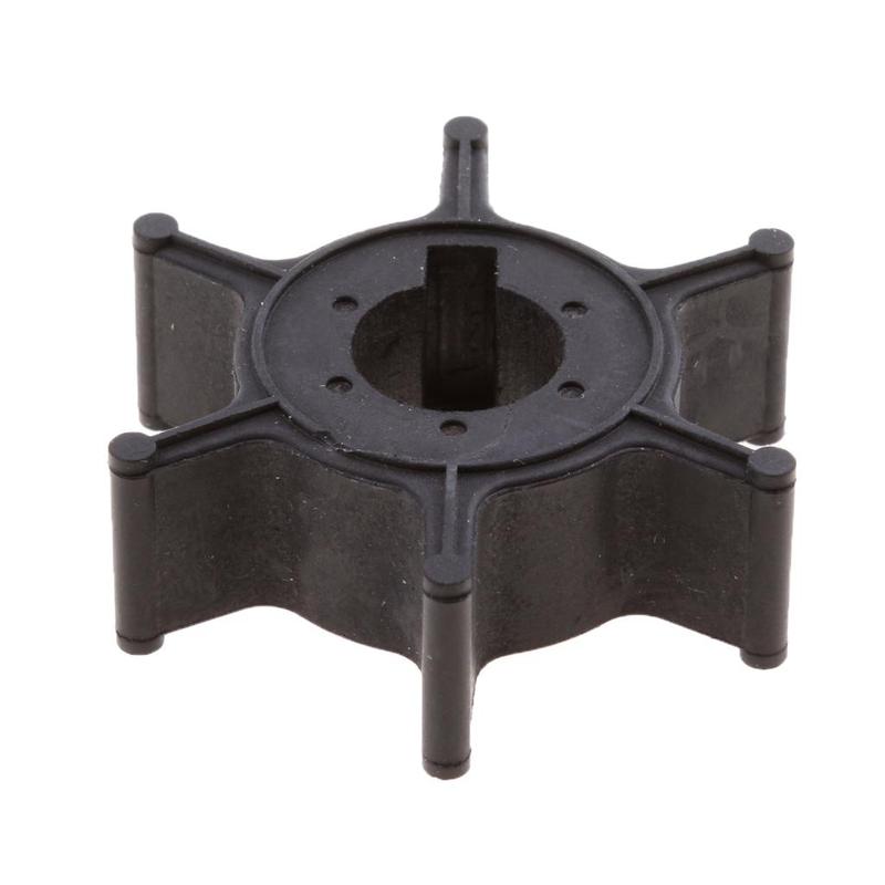 Black Outboard Motor Water Pump Impeller Durable Rubber Parts for Yamaha 4-stroke F4 4hp 5hp