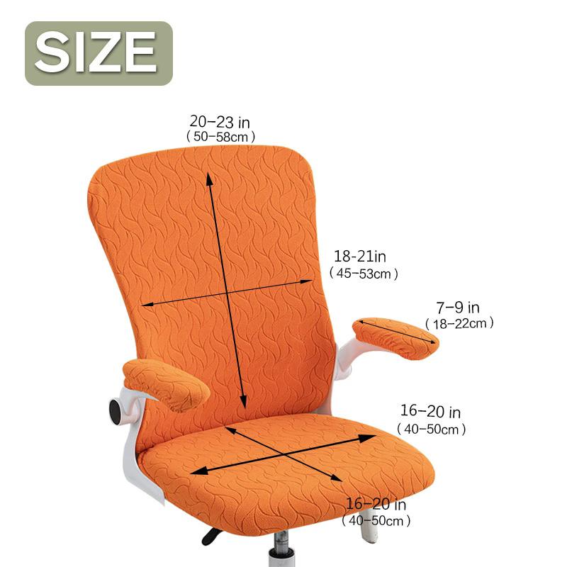 4pcs/set Jacquard Computer Chair Cover Dust-proof Children's Learning Armchair Covers Stretch Chair Seat Furniture Covers
