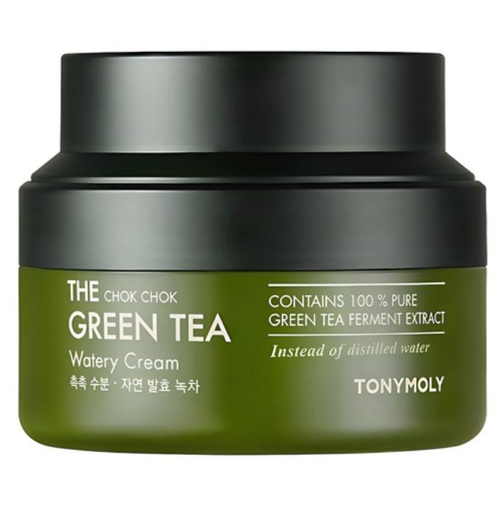 TONYMOLY The Chok Chok Green Tea Moisture Cream 60ml | Lightweight Hydrating Cream
