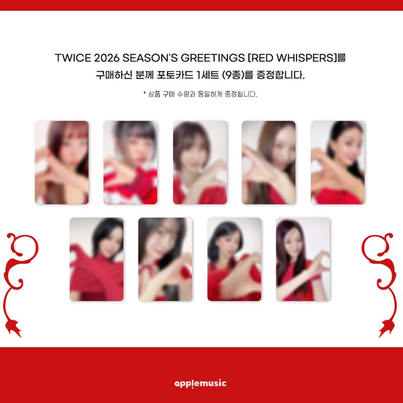[Pre-order] TWICE-2026 SEASON'S GREETINGS [RED WHISPERS](Online Benefit)