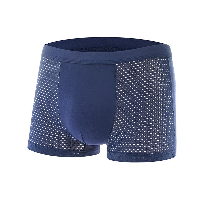 Slip Boxer da Uomo in Rete di Seta Ghiacciata Estivi