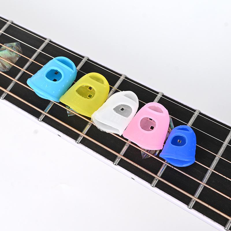 Silicone Finger Cots for Beginner Guitarists - String Pressing Protection Accessories