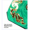 Dark Green Muay Thai Shorts Patch Embroidered High Quality Boxing MMA Fight