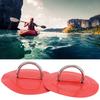 2pcs Inflatable Boat Kayak D  Pad Patch PVC Marine Stainless Steel Fixed Buckle(Black )