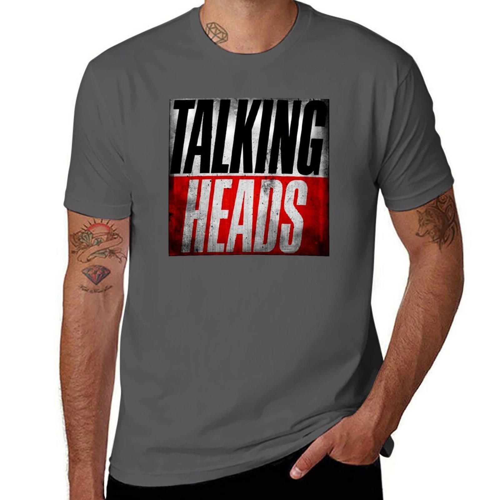 

Talking Heads Abstract TShirt Casual Breathable Short Sleeve Top 4XL
