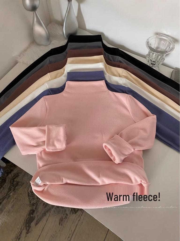 Korean Knitwear Women's Half-High Neck Cashmere Sweater, Small Fragrance Style, Autumn/Winter.