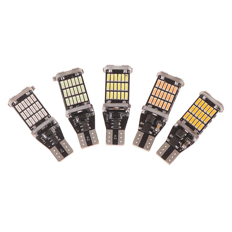 6Pcs T15 W16W 921 912 T16 T10 902 Led Bulbs 45Smd 4014 Led Light Super Bright 1200Lm Replace For Car Reversing Light White