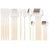 24Pcs Gold Cutlery Set 304 Stainless Steel Dinnerware Set Dinner Knives Forks Coffee Spoon Silverware Kitchen Flatware Tableware