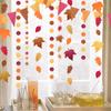 4m Autumn Leaves Maple Garland Thanksgiving Decoration Flag Banner Wall Fireplace Halloween Christmas Decor