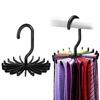 Versatile 20 Rotating Tie Rack Hanger Organizer With Secure Non-slip Arms For Ties