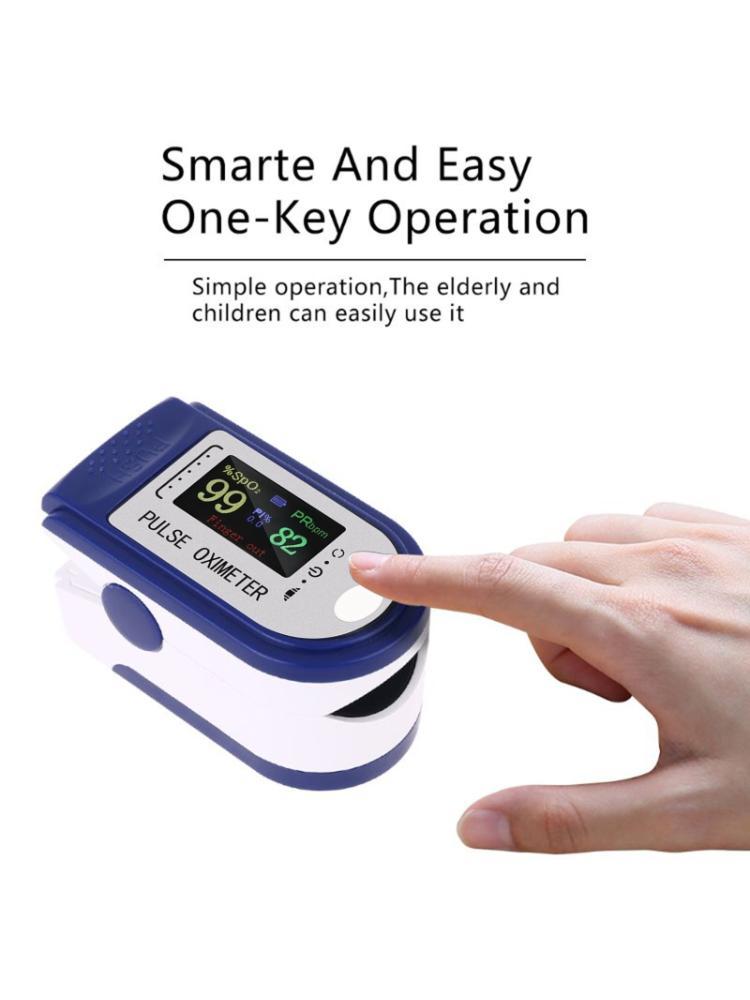 Digitales Fingerpulsoximeter Blutsauerstoffsättigungsmessgerät Finger SPO2 PR Monitor Oximetro