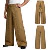 Pantaloni Cargo Uomo Medievali Rinascimentali Vita Alta Chiusura con Bottoni Gamba Larga per Fiere Cosplay Uso Quotidiano