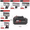 Portable 18V LED Work Light Li-ion Battery Charger Adapter Flood Lamp Handheld with USB Camping Lamp Outdoor
