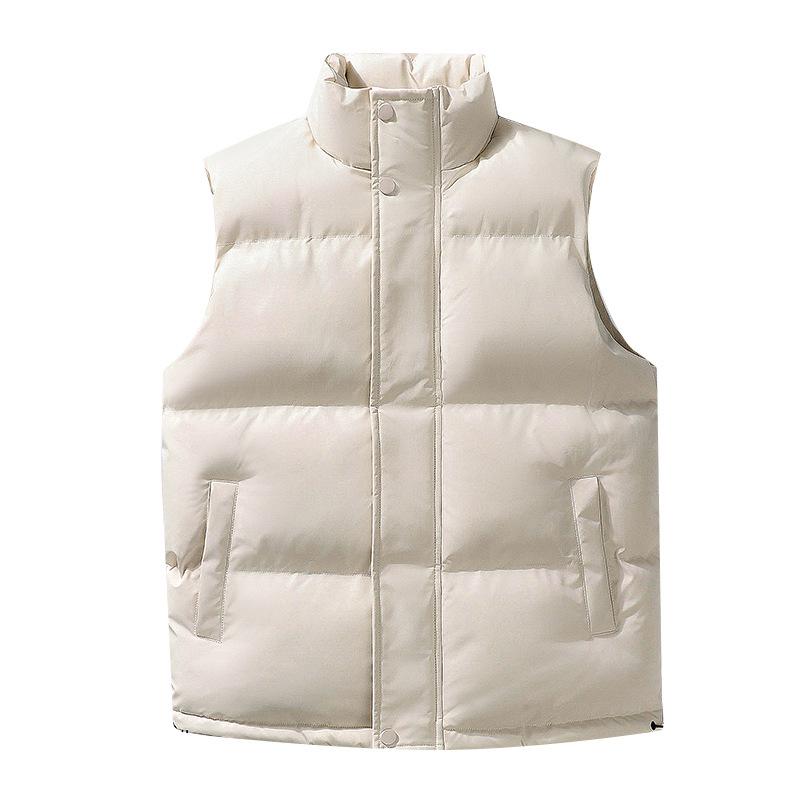 Men's Autumn/Winter Thick Down Cotton Vest - Warm, Trendy Jacket