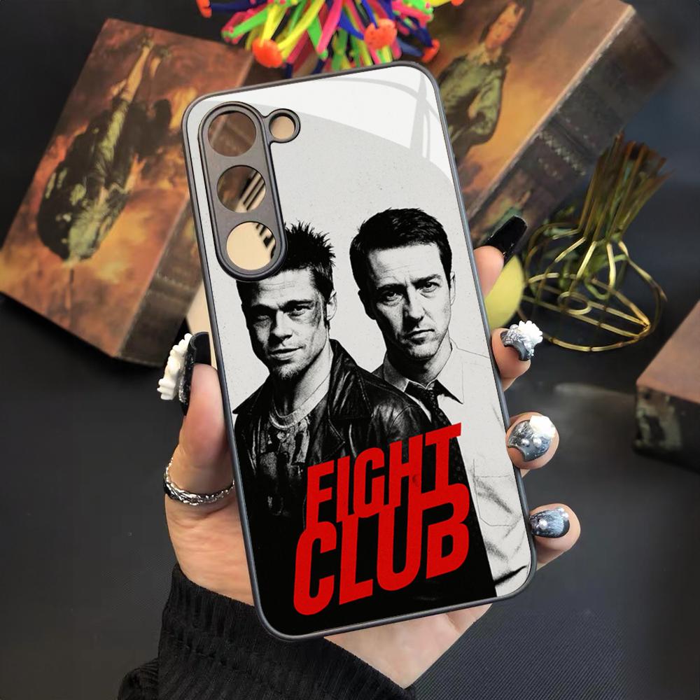 Fight Club Movie Phone Case For Samsung Galaxy S26 S25 S24 S23 S22 S20 S21 Ultra Plus Fe Colored Silver Cover