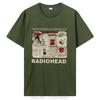Radiohead T Shirt Vintage Hip Hop Rock Band Tshirt Unisex Music Fans Funny Prints Unisexs Short Sleeve  Cotton Harajuku Tees