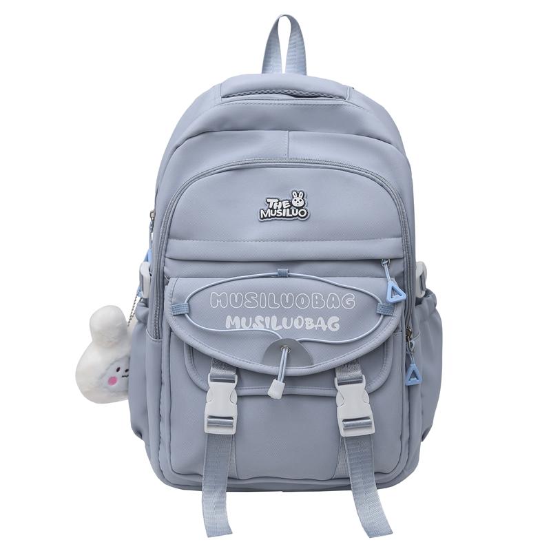 

Student Letter Print Schoolbag Women s Large Capacity Backpack червоний
