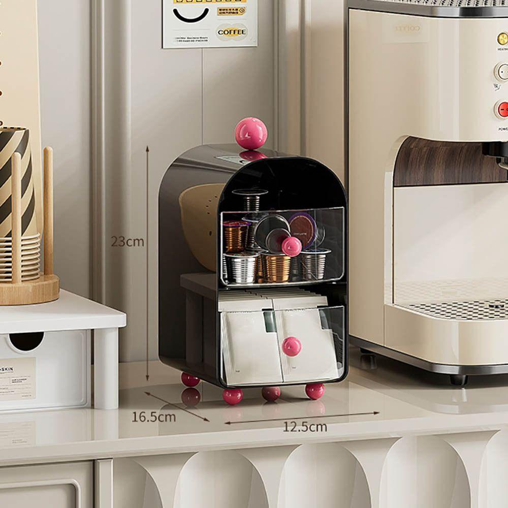 Acrylic Teas Bag Storage Box PP Desktop Organizer New Storage Container  Pantry