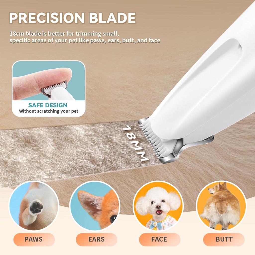 Luxury Rechargeable Electric Hair Trimmer for Pets Portable Waterproof Clipper for Cats Dogs Stylish Grooming Product Plastic