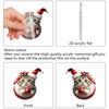 Christmas Advent Calendar with Santa Hats Hanging Cat Ornaments Acrylic Mini Xmas Tree Cat Pendant for Kids Toddlers Xmas Gifts