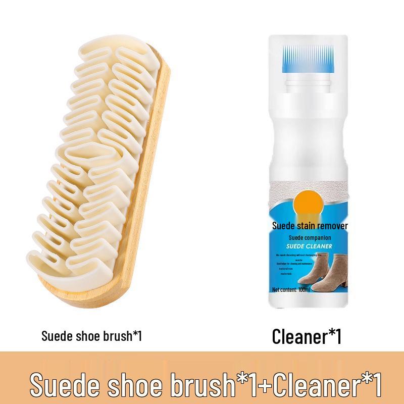 Nubuck & Suede Shoe Cleaner for Suede & Reverse Suede Shoes, Snow Boots, Yellow Boots - 100ml Cleaning Agent
