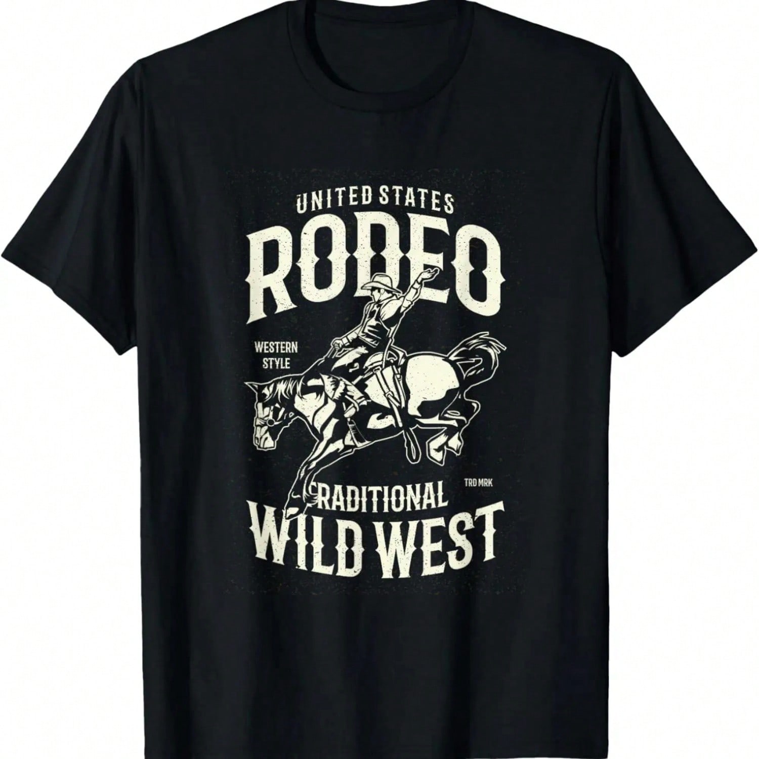 Retro Cow - Vintage Western Riding Horse Rodeo T-Shirt S