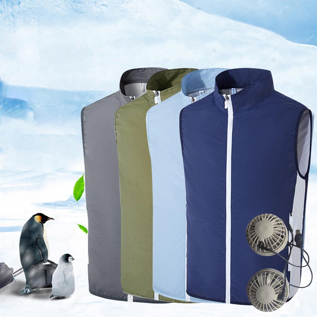 Vesta reflectorizantă de lucru în aer liber pentru ventilator de vară