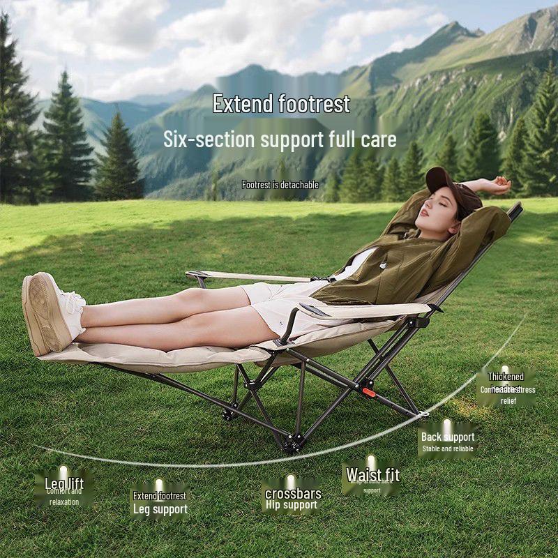 Adjustable Folding Reclining Chair for Outdoor Autumn & Winter Camping