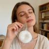 White Steamed Bun Squeeze Toy Stress Relief Slow Rising Egg Yolk Puff Sensory Toy Soft Stress Ball Stretchy Simulated Food Pinch Fidget Toy