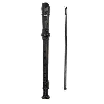 Recorder Instrument Soprano German Style ABS 6 Holes with Cleaning Stick for Children Kids