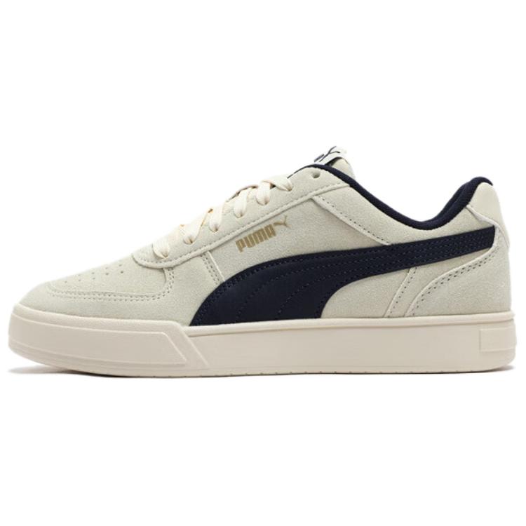 Puma Unisex Caven Suede Sneakers Prairie Tan White 391939-09 EU 38.5