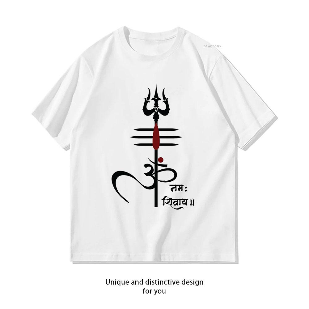 Om Namah Shivay Mahadev Shirt Woman Man Summer Casual Fashion Graphic T Shirts Oneck Adult Tops Tee Couple Gift