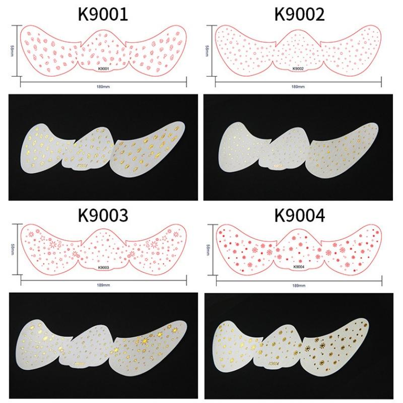 Vergoldete Sommersprossen Make-up Aufkleber Speziell geformt 2 Stück Tattoo Aufkleber Gesicht Aufkleber